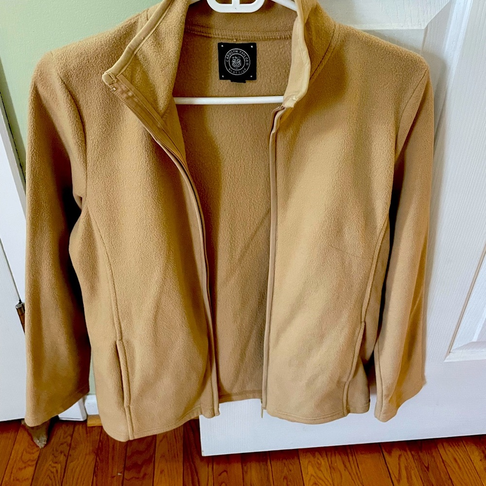 FALL ready! Small Fleece Zip-up sweater - Camel color